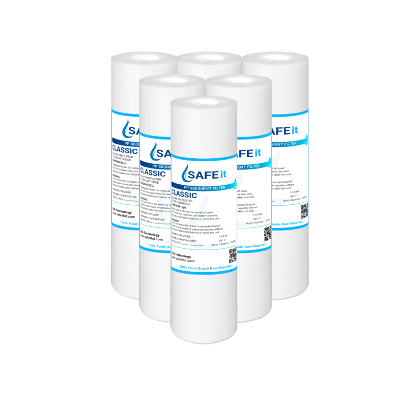 SAFEIT CLASSIC 10" PP SEDIMENT FILTER 5 MICRON (5μ)